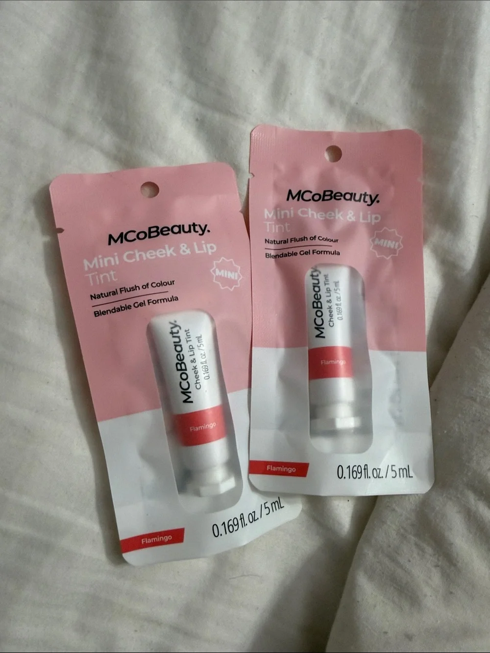 Mini Cheek & Lip Tint – Flamingo Pink 2 count